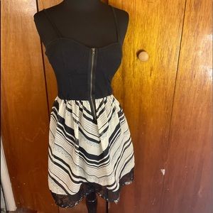 Black and White Detail Dress